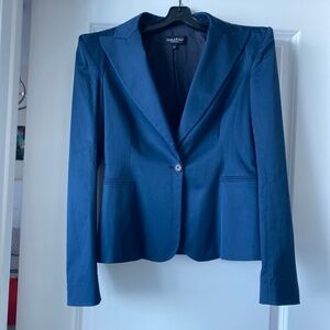 Adele Fado Blue Shoulders Padded Jacket size 44 ITALY